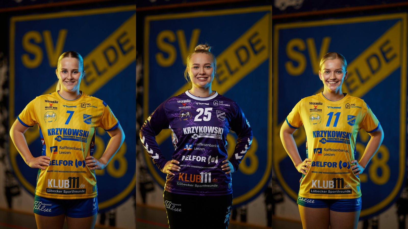 Spielerinnen des SV Todesfelde im Trikot der Saison 2026/27