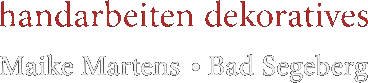 Logo handarbeiten dekoratives – Maike Martens